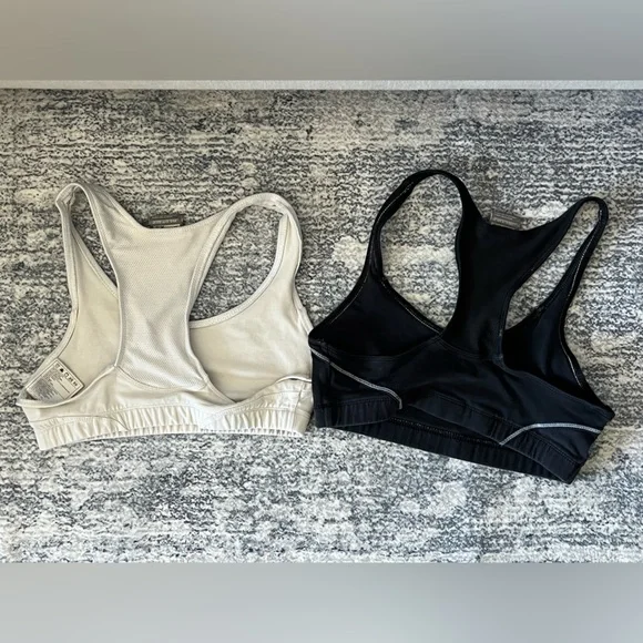 Vintage Y2K Women’s Nike Sports Bras Black and White XS - Picture 2 of 4